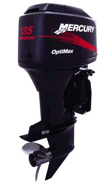 The Mercury 135 Optimax Outboard